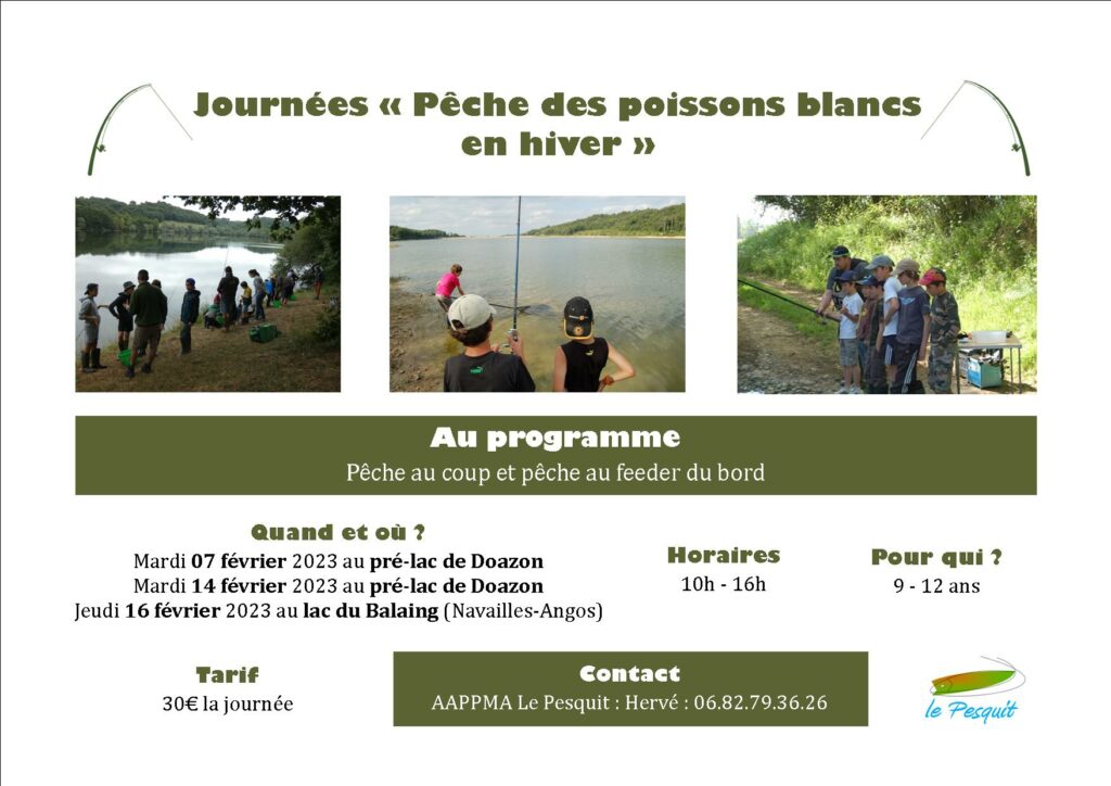 Affiche journées pêche février